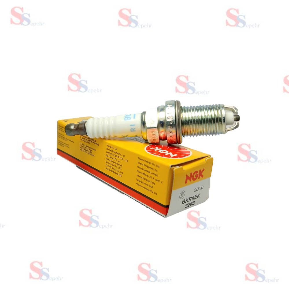 ngk bkr6ek 2288 شمع موتور پایه کوتاه ان جی کی اصلی کد BKR6EK 2288 - Image 1